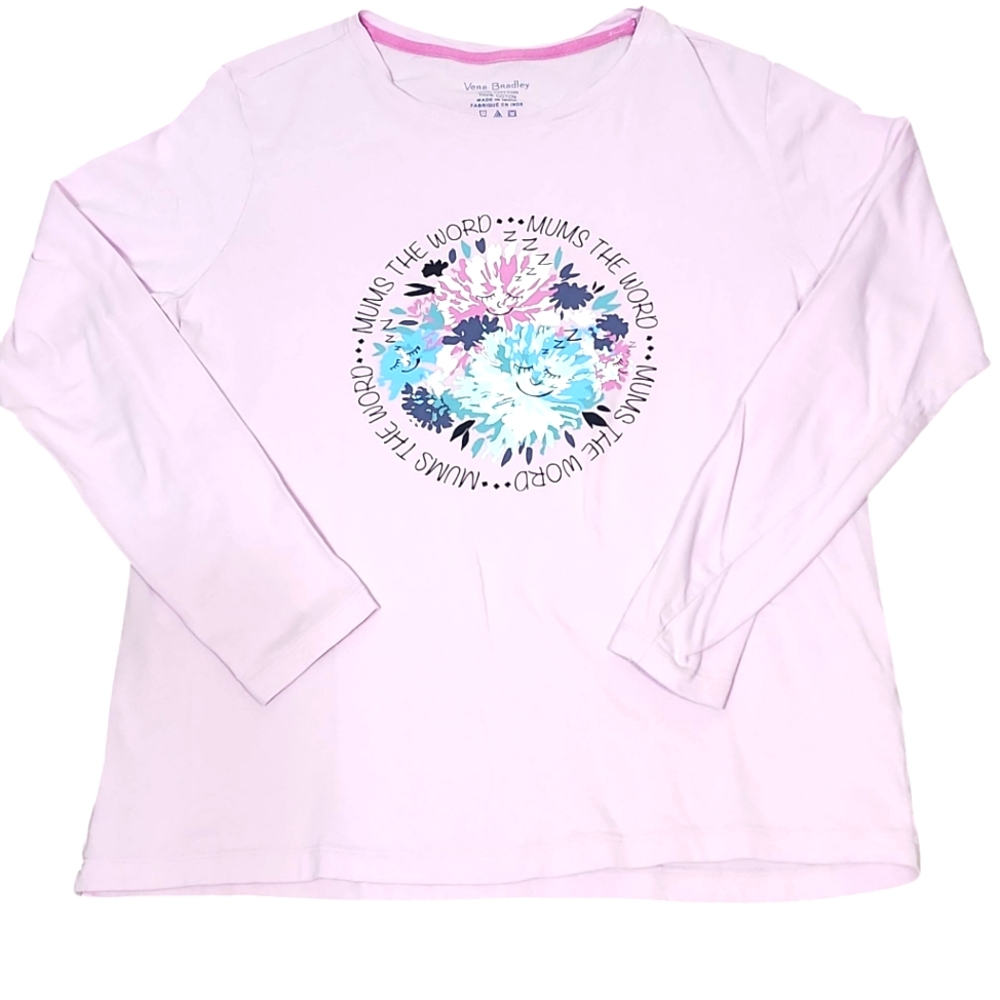 Vera Bradley Lavender Long Sleeve with Floral Design - Picture 4 of 8